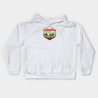 Lake Clark National Park Retro Kids Hoodie